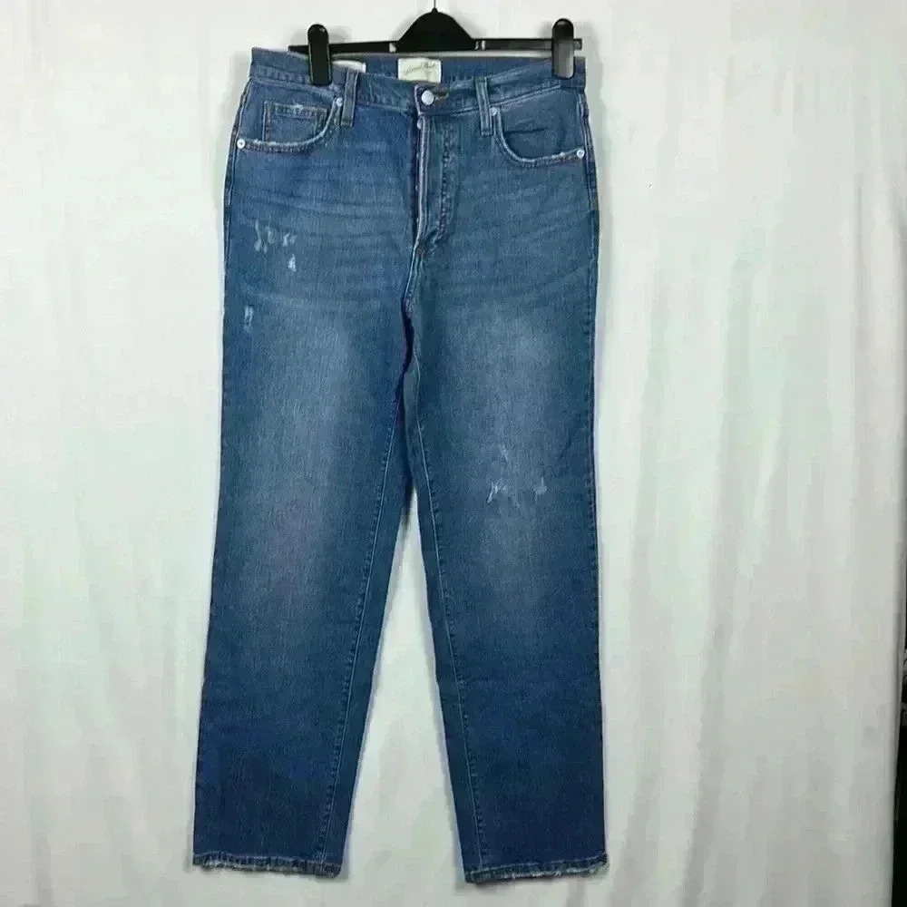 Universal Threads Jeans Womens Light Wash 10R High Rise Flare Distressed NWT